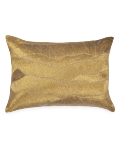Shop Michael Aram After The Storm 14"x20" Decorative Pillow In Gold