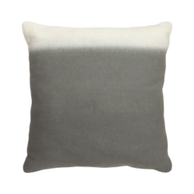 Shop French Connection Sunset 18" Square Ombre Decorative Pillows Bedding In Grey