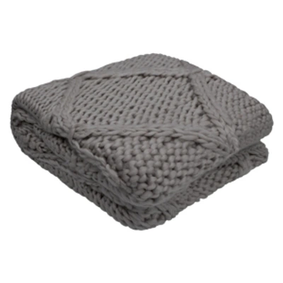 Shop French Connection Claire 50" X 60" Decorative Throw Blankets Bedding In Charcoal