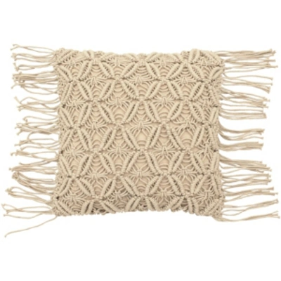 Shop French Connection Avery Decorative 18" X 18" Throw Pillows Bedding In Natural