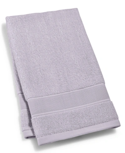 Ralph Lauren Sanders Solid Antimicrobial Cotton Hand Towel, 16" X 30" In Lavender Grey