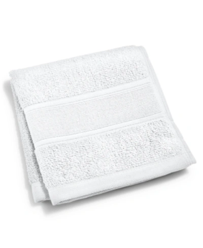 Shop Lauren Ralph Lauren Sanders Solid Antimicrobial Cotton Washcloth, 13" X 13" In White