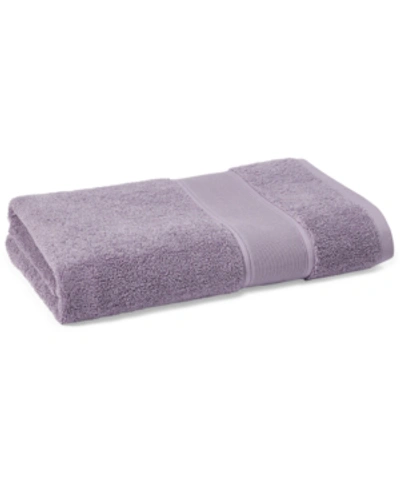 Shop Lauren Ralph Lauren Sanders Solid Antimicrobial Cotton Bath Sheet, 35" X 66" In Lavender Grey