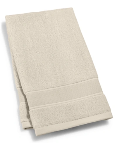 Shop Lauren Ralph Lauren Sanders Solid Antimicrobial Cotton Hand Towel, 16" X 30" In Tan