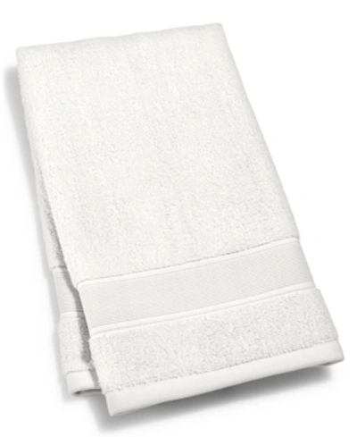 Shop Lauren Ralph Lauren Sanders Solid Antimicrobial Cotton Hand Towel, 16" X 30" In Linen Cream