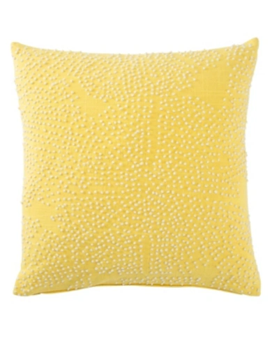 Shop Jaipur Living Luli Sanchez By  Leonie Yellow/white Dots Down Throw Pillow 18"