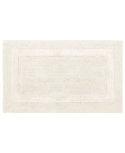 Shop French Connection Stonewash Cotton 20" X 34" Bath Rug In Ivory