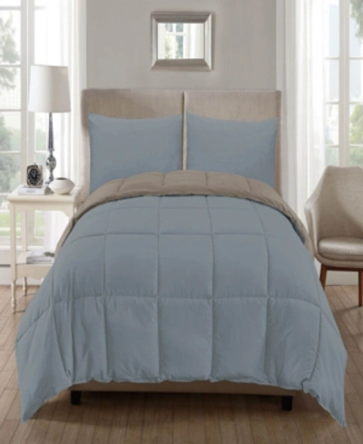 Shop Kensie Jackson 3-pc. Full Comforter Set Bedding In Cream-dusty-blue