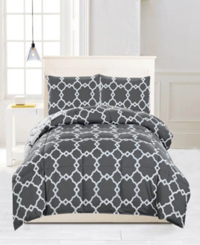 Shop Kensie Greyson Down Alternative Reversible Full/queen Comforter Set Bedding