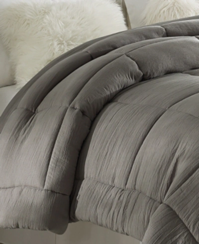 Shop Tahari Prewashed All Season Extra Soft Down Alternative Comforter - Full/queen In Driftwood