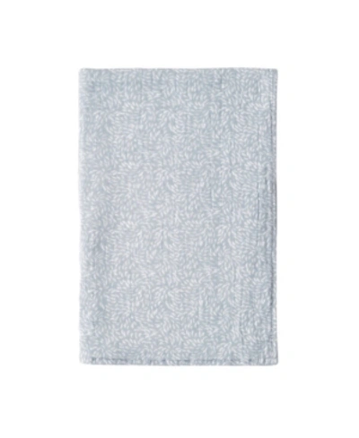 Shop Uchino Waffle Twist 100% Cotton Hand Towel In Ocean