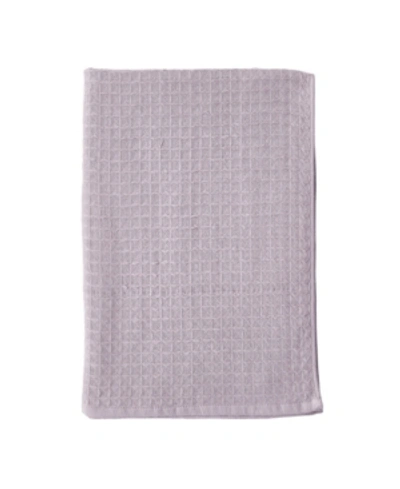 Uchino Waffle Twist 100% Cotton Hand Towel, 20" X 30" In Purple
