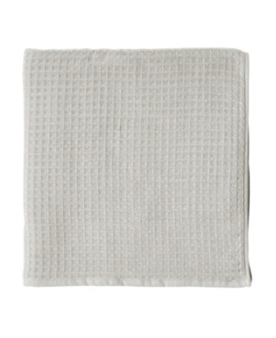 Shop Uchino Waffle Twist 100% Cotton Bath Towel In Linen