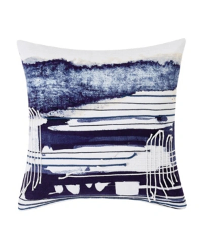 Shop Sean John Dori 18" Square Decorative Pillow Bedding In Blue