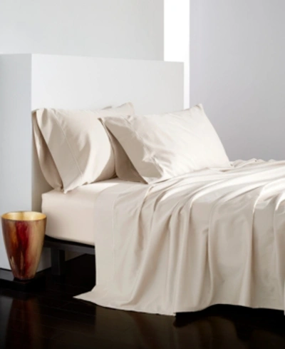 Shop Donna Karan Collection Silk Indulgence Queen Fitted Sheet In Ivory