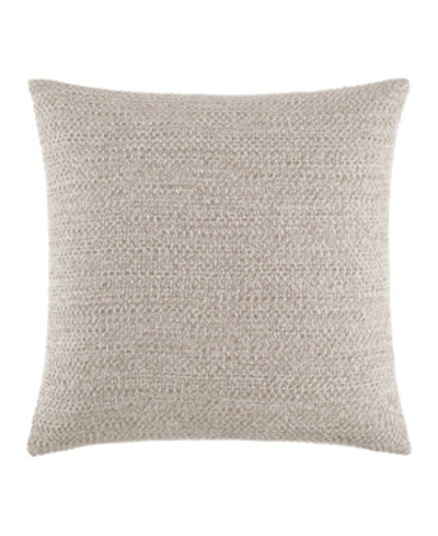 Shop Kenneth Cole Essentials Marled Knit Throw Pillow In Linen Ash