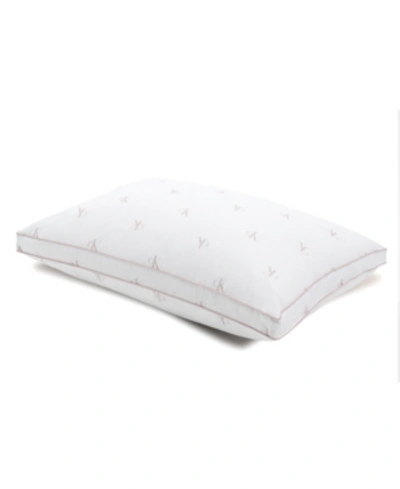 Calvin Klein Monogram Logo Density Collection Cotton Pillow, King In White