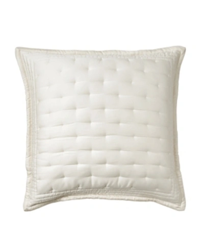 Donna Karan Essential Silk Euro Sham Bedding In Ivory