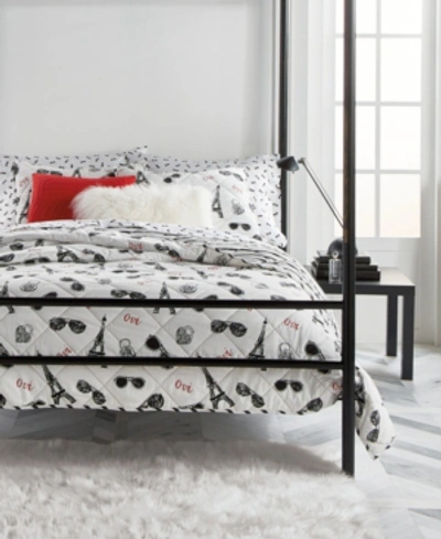 Shop Karl Lagerfeld Icon 3 Piece Quilt Set, Full/queen Bedding In Multi
