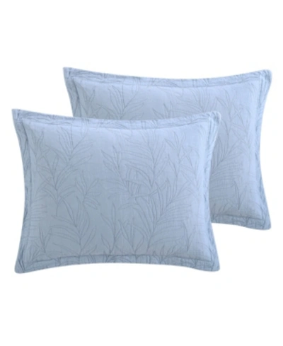 Tommy Bahama Solid Costa Sera Standard Sham Bedding In Ocean Blue
