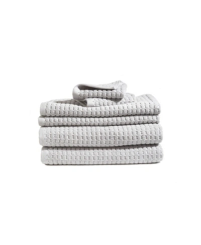 Shop Dkny Quick Dry 6 Pieces Towel Set In Gray