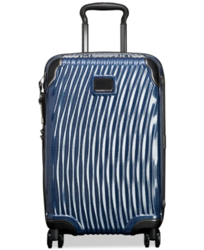 Shop Tumi Latitude 22" International Carry-on Spinner Suitcase In Navy