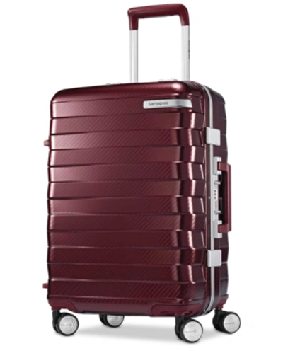 Shop Samsonite Closeout!  Framelock 20" Carry-on Spinner Suitcase In Cordovan