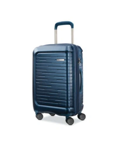 Shop Samsonite Silhouette 16 20" Hardside Expandable Carry-on Spinner Suitcase In Atlantic Blue