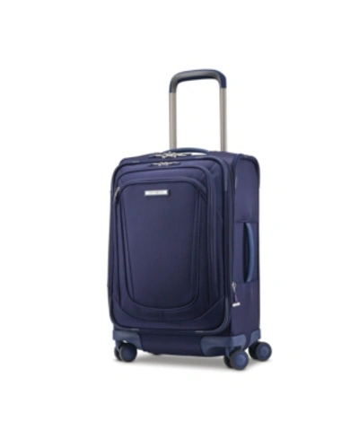 Shop Samsonite Silhouette 16 Softside Expandable Carry-on Spinner Suitcase In Atlantic Blue