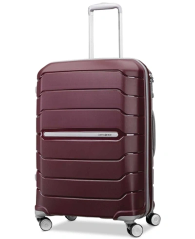 Shop Samsonite Freeform 24" Expandable Hardside Spinner Suitcase In Merlot