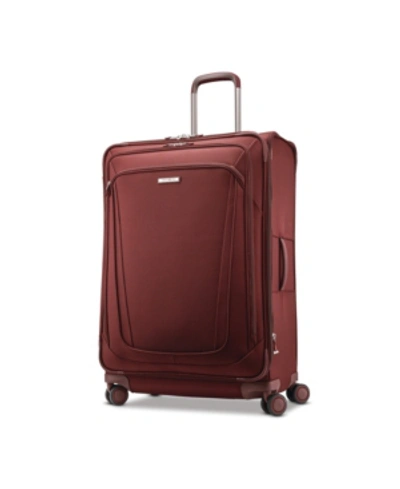 Shop Samsonite Silhouette 16 30" Softside Expandable Spinner Suitcase In Cabernet Red