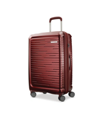 Shop Samsonite Silhouette 16 25" Hardside Expandable Spinner Suitcase In Cabernet Red