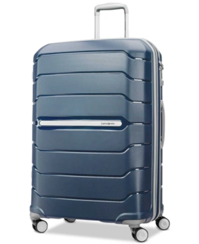 Shop Samsonite Freeform 28" Expandable Hardside Spinner Suitcase In Navy