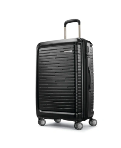 Shop Samsonite Silhouette 16 25" Hardside Expandable Spinner Suitcase In Obsidian Black