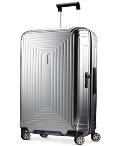 Shop Samsonite Closeout!  Neopulse 28" Hardside Spinner Suitcase In Metallic Silver