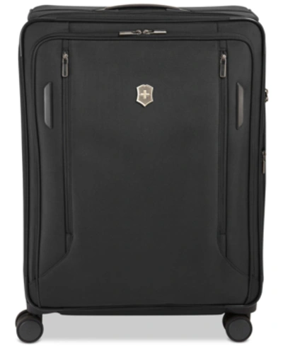 Shop Victorinox Swiss Army Vx Avenue 31" Extra-large Softside Spinner Suitcase In Black