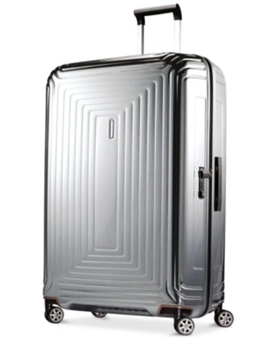 Shop Samsonite Closeout!  Neopulse 30" Hardside Spinner Suitcase In Metallic Silver