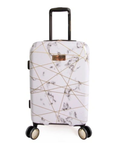Shop Juicy Couture Vivian 21" Carry-on Spinner Luggage In Marble Web