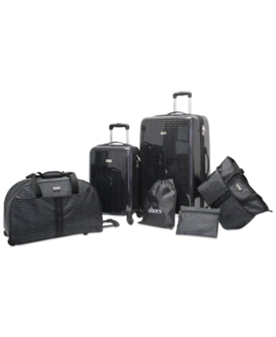 Shop Steve Madden Signature 6-pc. Luggage Set In Black