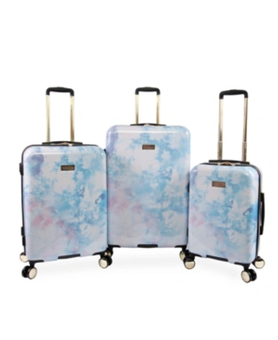 Shop Juicy Couture Printed 3-pc. Hardside Luggage Set In Purple