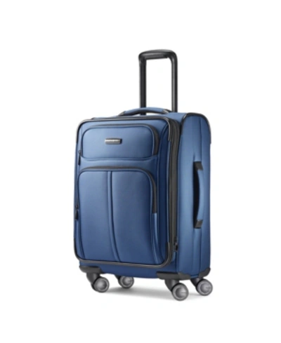 Shop Samsonite Leverage Lte 20" Spinner Suitcase In Blue