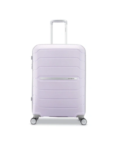 Shop Samsonite Freeform 24" Expandable Hardside Spinner Suitcase In Lilac