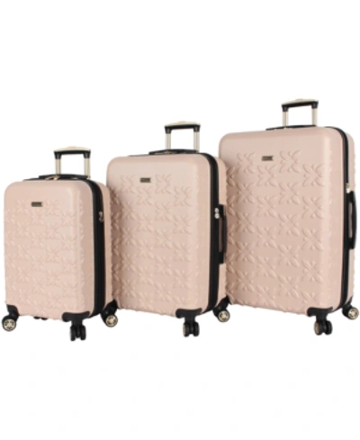 Bcbgeneration Butterflower 3 pc. Hardside Luggage Set In Pink ModeSens