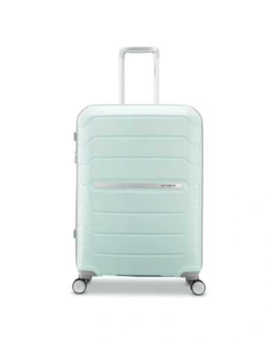 Shop Samsonite Freeform 24" Expandable Hardside Spinner Suitcase In Mint Green