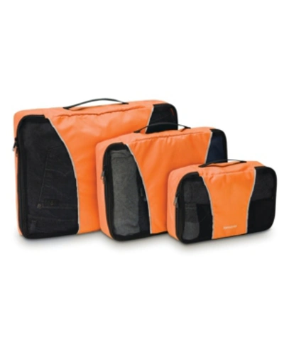 Shop Samsonite 3-pc. Packing Cube Set In Orange Tiger