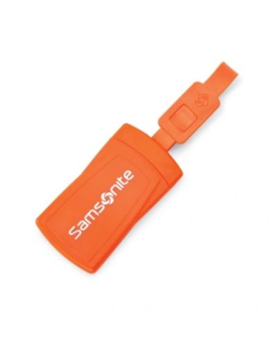 Shop Samsonite 2-pk. Security Id Luggage Tags In Orange Tiger