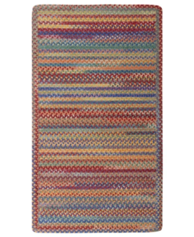 Shop Capel American Legacy Rectangle Braid 2' X 3' Area Rug In Red/blue