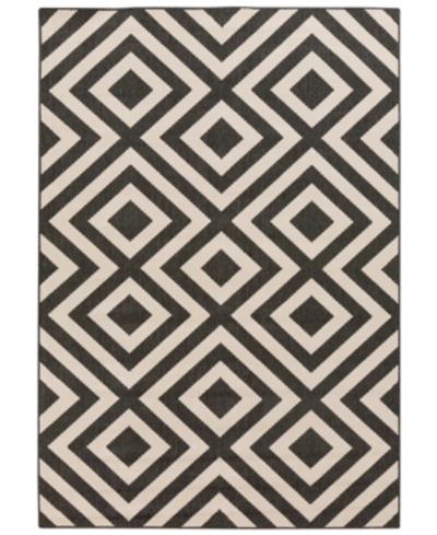 Shop Surya Alfresco Alf-9639 Black 7'6" X 10'9" Area Rug, Indoor/outdoor