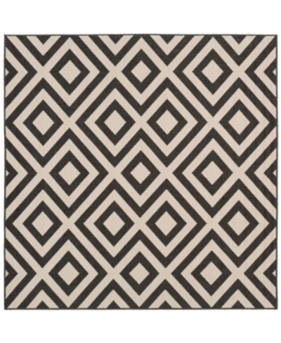 Surya Alfresco Alf-9639 Black 8'9" Square Area Rug, Indoor/outdoor In Black