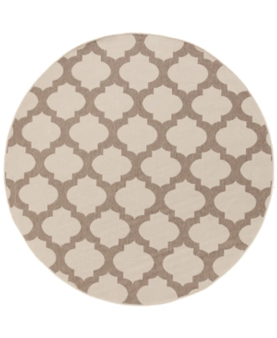 Shop Surya Closeout!  Alfresco Alf-9586 Cream 5'3" Round Area Rug, Indoor/outdoor